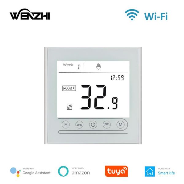 

smart home control thermostat wifi temperature controller water/electric floor heating gas boiler tuya life app works with alexa google