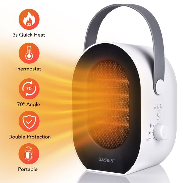 

1200w electric heaters portable mini air fan fast heating wall stove radiator temperature controller deskwarmer machinesperfections