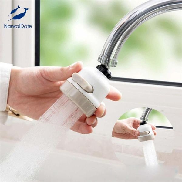 

kitchen faucets narwaldate360 degree faucet head anti splash rotatable pressurization nozzle universal sprinkler filter sprayer