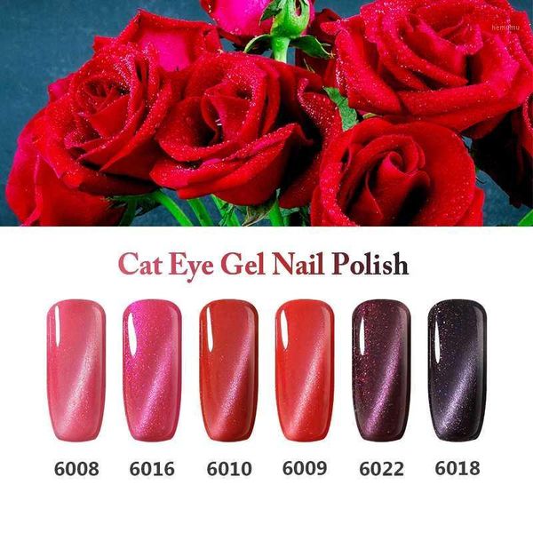 

arte clavo red rose colors 3d cat eye magnet gel polish diy nail art manicure soak off uv long-lasting magnetic polish1, Red;pink