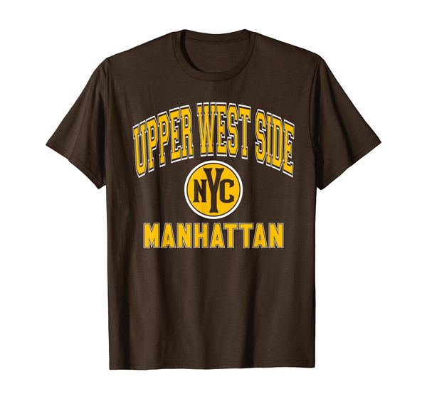 

Upper West Side NYC Varsity Style Amber Print T-Shirt, Mainly pictures