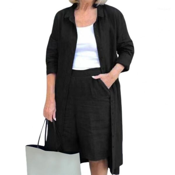 

women's tracksuits women shorts set outfits fashion autumn three piece sets solid summer loose suits streetwear for daily wear, Gray