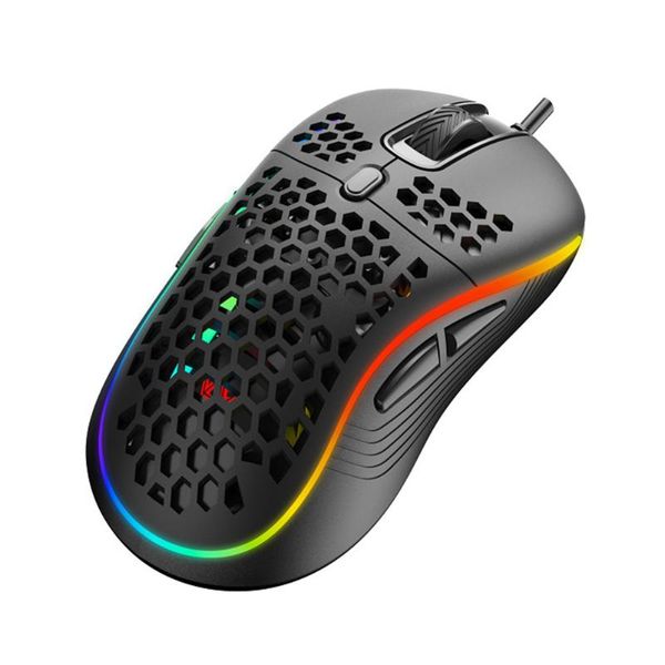 

mice vodool 7 buttons usb wired honeycomb gaming mouse led backlight 6 levels 7200 dpi adjustable ergonomic for pc gamers