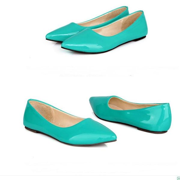 

women's shoes in spring and autumn flat bottom pointed end, Black