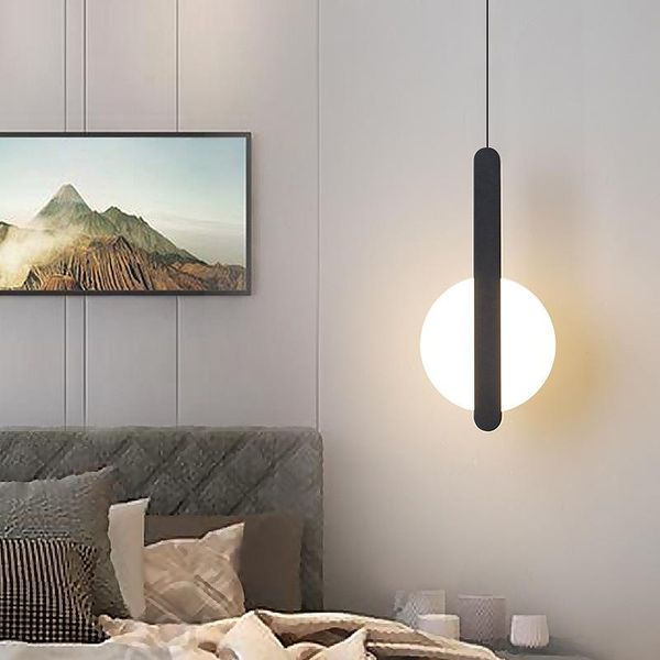 

wall lamp modern led pendant light nordic minimalist hanging fixture bedroom bedside living lighting restaurant dining indoor decor lamps