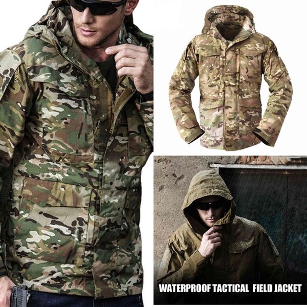

m65 uk us army clothing casual tactical windjack men watertight flight pilot jas hoodie military field winter herfst 2321, Black;green
