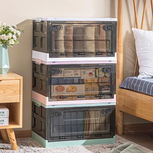 

storage bags front open vehicle box clothes snack sorting toy folding