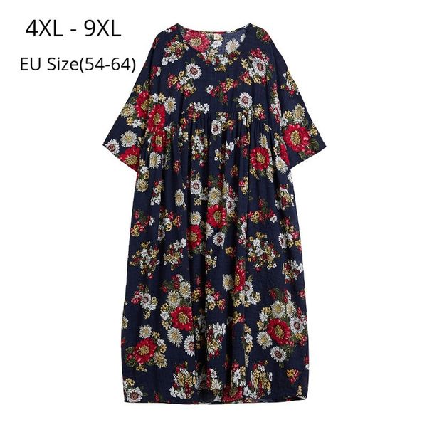 

dresses plus size fashion women style summer bohemian dress short sleeves o neck floral printed beach dresses vestidos de mujer, Black;gray