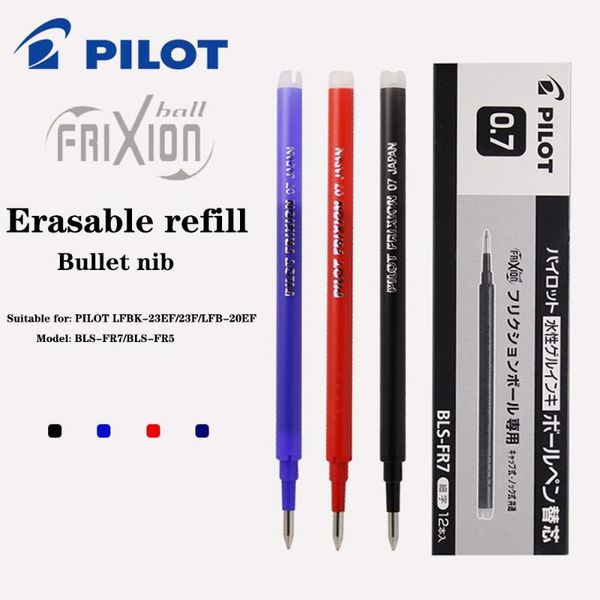 

gel pens 24 pcs/2 box pilot bls-fr7/bls-fr5 frixion refill is suitable for lfbk-23f/23ef writing smooth 0.5mm/0.7mm