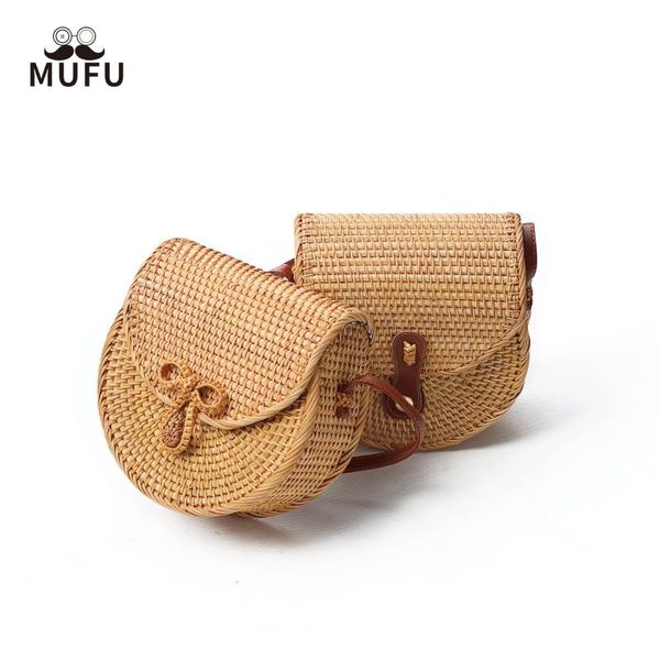 

duffel bags handmade rattan bag mori retro shoulder travel beach leisure