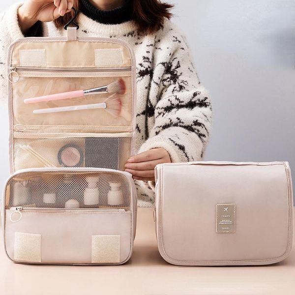 

cosmetic bags & cases ladies bag hanging wash hook portable travel scrub large-capacity care storage