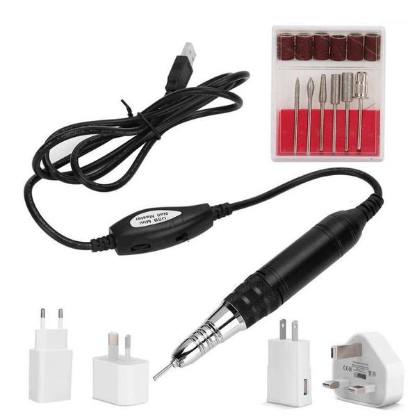 

portable nail drill pen usb electric grinding polisher mute, not art type manicure drill1