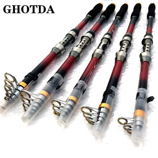 

boat fishing rods gda pesca rod super hard 2.1m-3.6m carbon fiber rivers lakes equipment practical tool