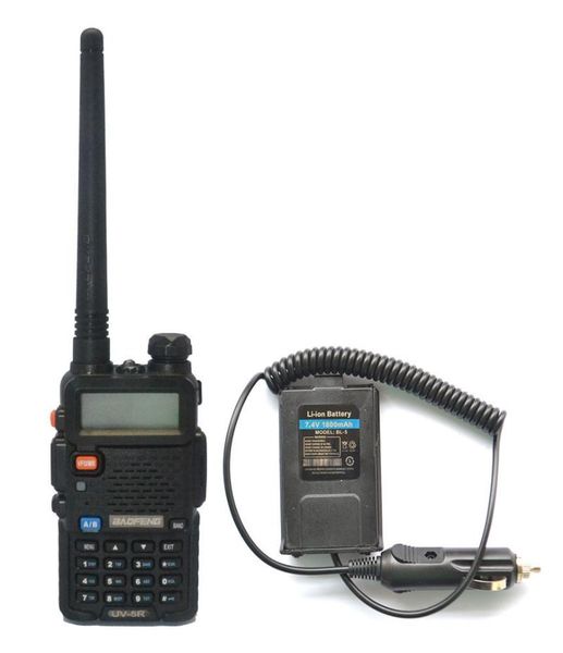 

walkie talkie baofeng uv-5r uu 136-174/400-520mhz dual-band talkies+battery eliminator+moscow stock