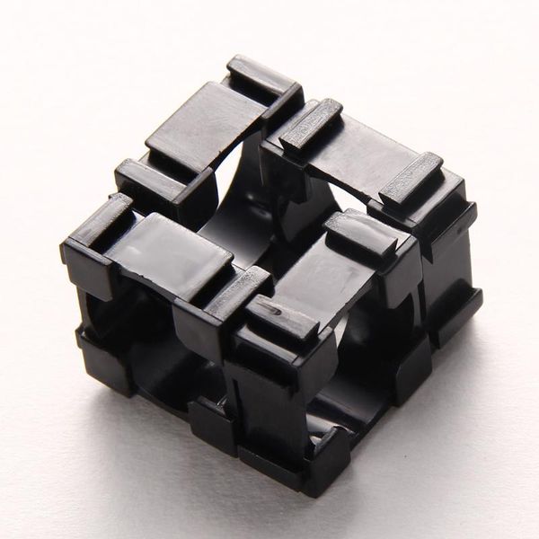

hooks & rails 100pcs 18650 battery safety anti vibration holder cylindrical bracket 22x22mm li-ion cell storage lithium support stand