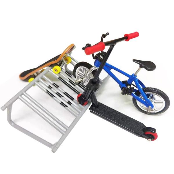 

skateboarding 10 pcs fingerboard bike props alloy finger scooter skateboard shoes accessories set two wheel mini scoot tools bicycle kids to