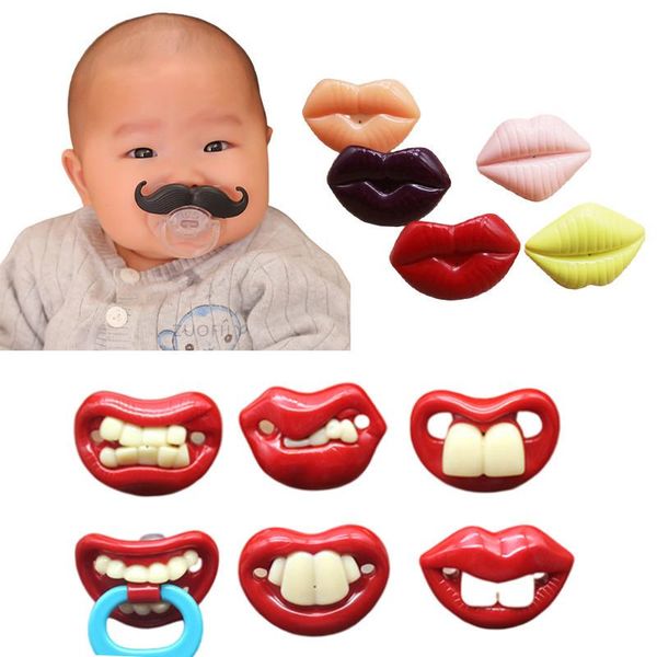 

pacifiers# 1pcs baby boy girls funny style pacifier born soft silicone nipple dummy soother toddler prank orthodontic nipples teether