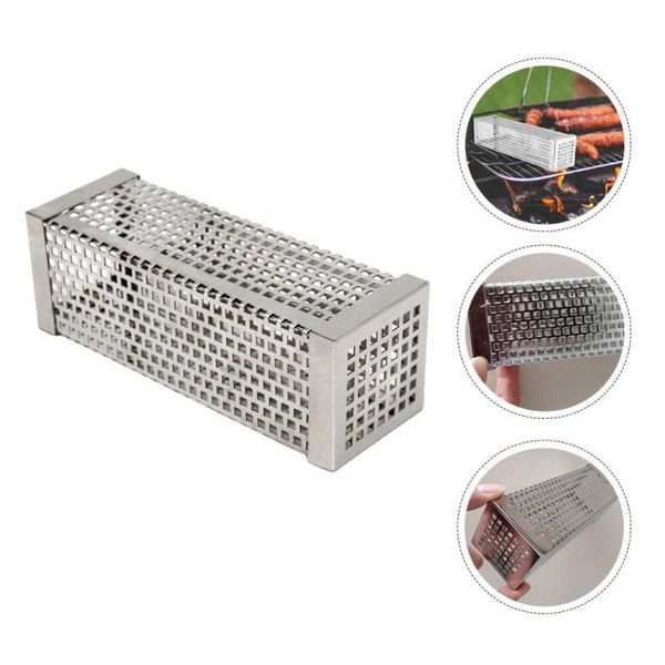 

tools & accessories stainless steel pellet tube smoker mesh bbq 6 inch grill