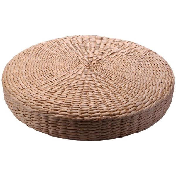 

40cm tatami cushion round straw weave handmade pillow floor yoga chair seat mat promotion