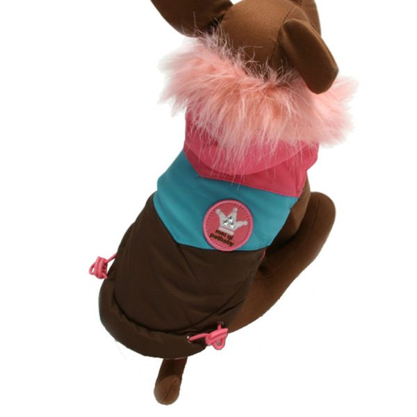 

maggie autumn winter pet racing golden fur large dog cotton padded clothing