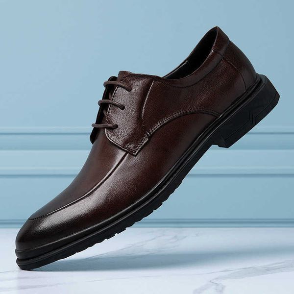 

summer pointed suit leather shoes men's formal single business brown black