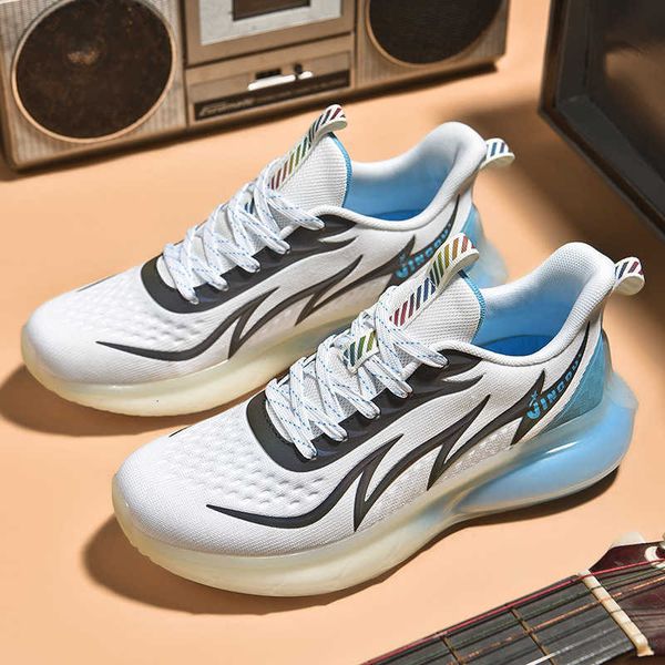

sneakers men's shoes 2021 summer breathable men's fashion flying woven shock-absorbing lightweight reflective running
