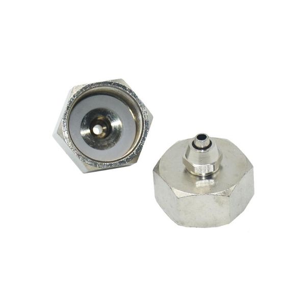 

watering equipments brass female 3/4" to 1/4" hose connector with lock nut 4/7 pe tube garden water tap fittings 1pcs