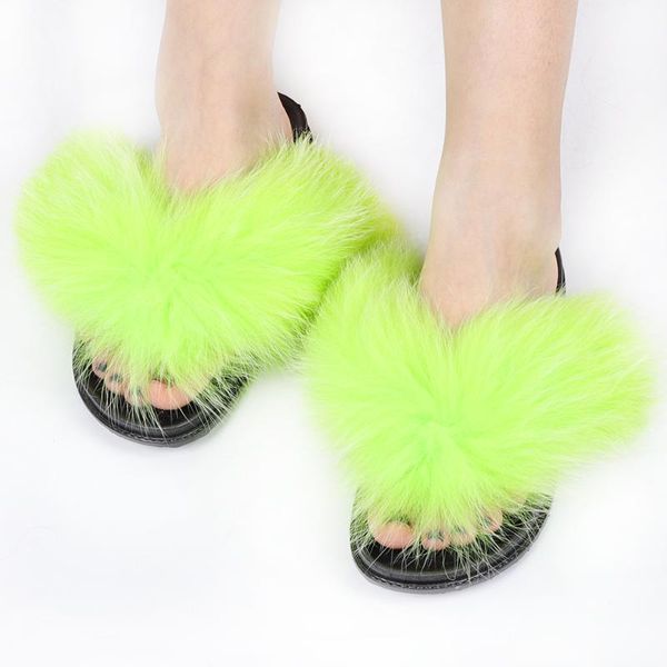 

slippers warm fluffy cozy fur cross slides ladies female flip flops flat soft furry shoes 2021, Black