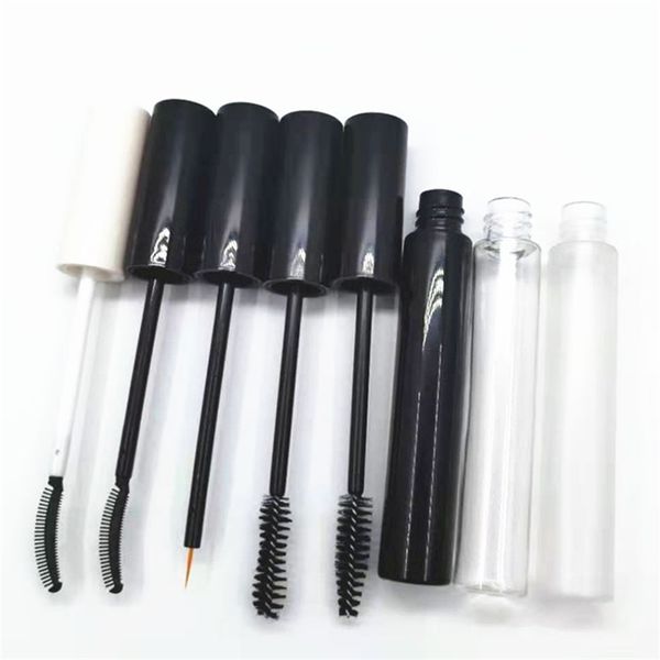 

factory growth empty 12ml liquid mascara overall black bottle injection molding smooth plastic glue pipe