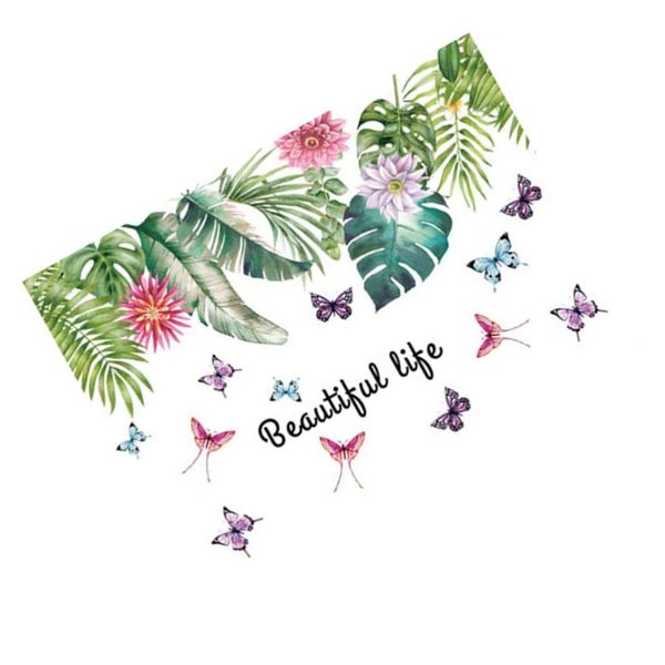 

wallpapers leaves flower wallpaper wall murals decals nordic papers