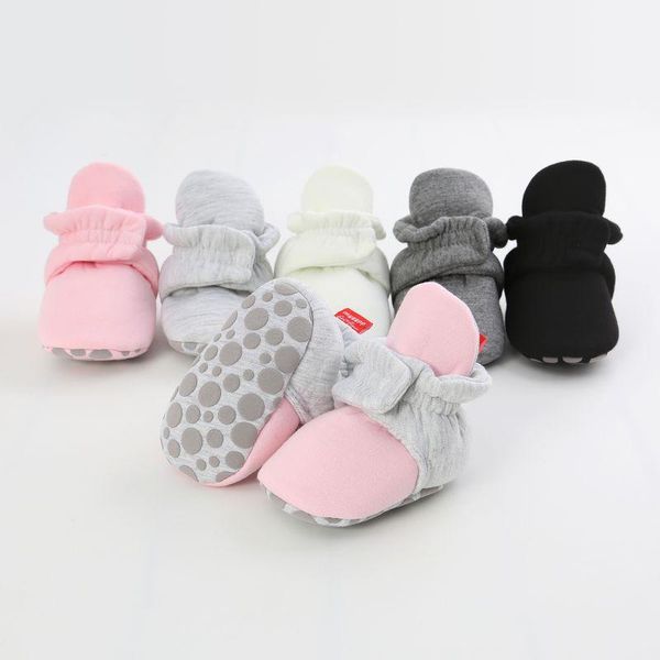

born baby socks shoes boy girl star toddler first walkers booties cotton comfort soft anti-slip warm infant crib