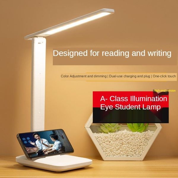 

table lamps led touch dimming color eye protection desk student dormitory charging study children bedroom bedside lamp