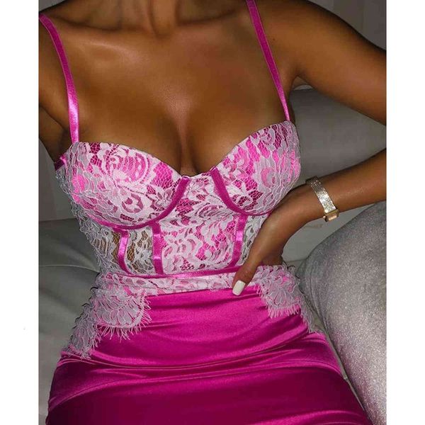 

lingerie 2021 selling lace flower stitching slim drs 10922, Red;black