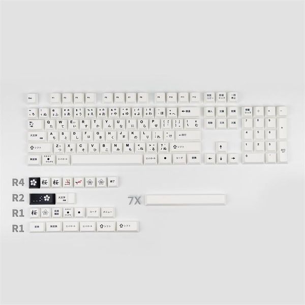 

keyboard mouse combos minimalist white keycaps japanese 125 keys pbt subbed cherry profile for customize mechanical with puller