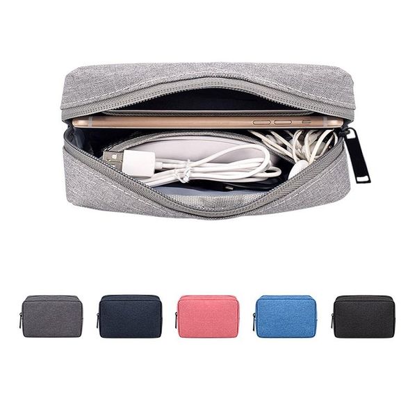 

storage bags balleenshiny portable waterproof digital accessories bag mobile power data cable headset charger travel
