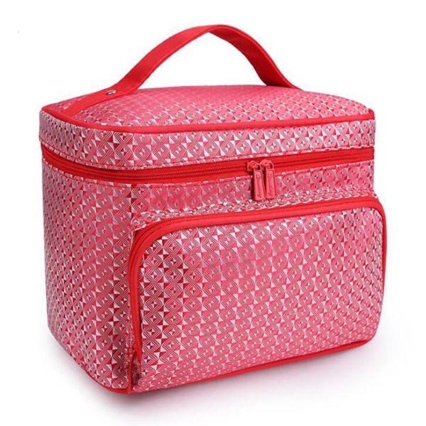 

waterproof zipper makeup bag travel polyester male wash kit organizer pouch portable women hanging toiletry for mens cosmetic bags & cases