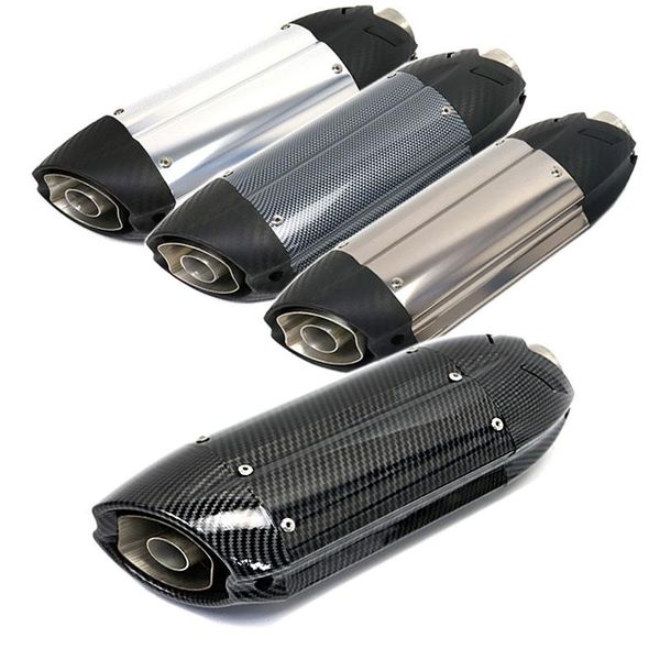 

motorcycle exhaust system 51mm universal fake carbon muffler 3d heat-resistant with sticker db killer for nmax s1000rr z1000 hornet 600