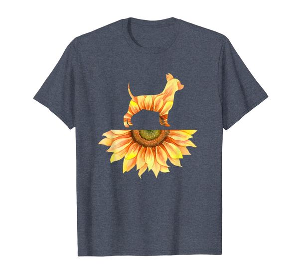 

chihuahua tshirt chihuahua gift sunflower shirt women, White;black