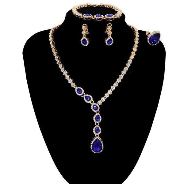 

earrings & necklace 2021 fashion women's wedding bride jewelry set decor accessory gift for women, Silver