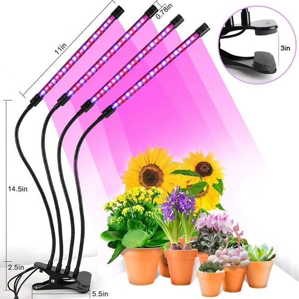 

lawn lamps led grow light plant lights 40w timer phyto lamp 80 bulbs growing full spectrum for tent plants flowers box