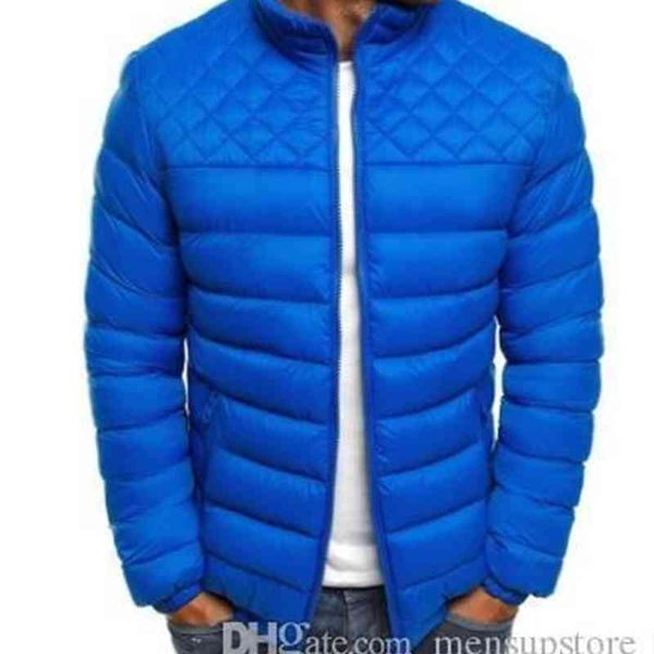 

collar hombr et coats mens digner solid down parkas fashion slim fit stand, Black