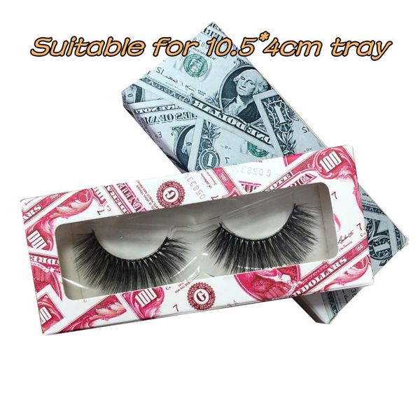 

false eyelashes 10/100 pcs eyelash paper packaging box wholesale lashes boxes empty package case dollar design