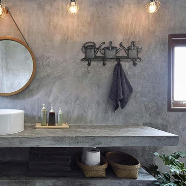 

hooks & rails wall hook rack decorative kettle shape cast iron coat hanger