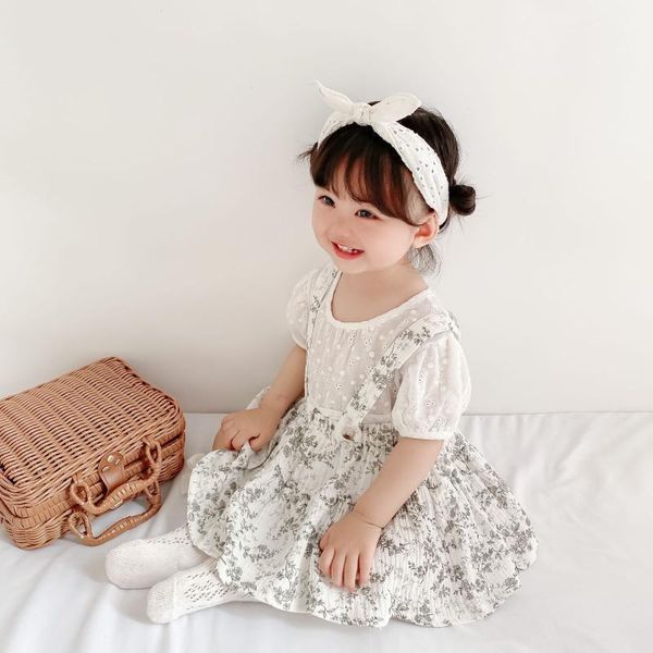 

skirts keelorn baby girls princess 2021 summer ruffles clothing for 0-2 years girl korean fashion infant birthday1, Blue