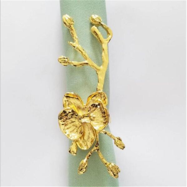 

napkin rings fashion orchid ring creative buckle metal cloth for el wedding decoration