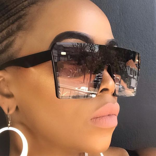 

square oversized sunglasses women's 2021 luxury brand women sunglasses men flat gafas shade sun glasses oculos de sol uv400, White;black