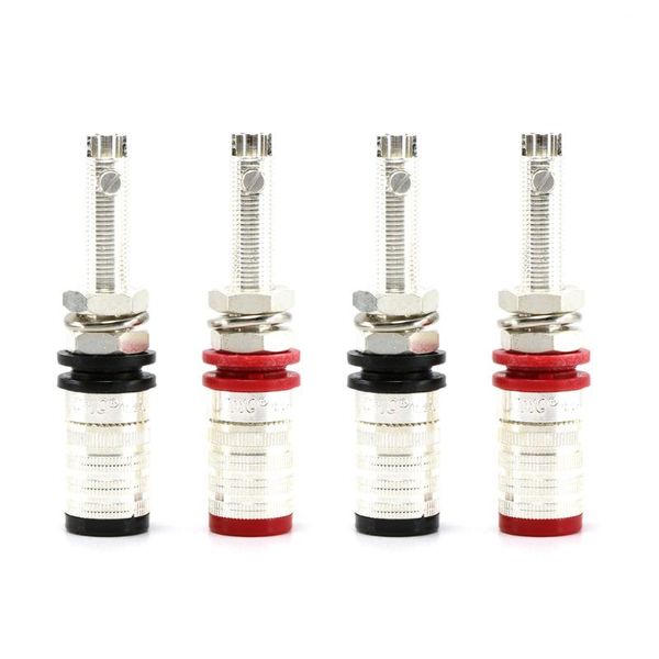 

smart power plugs 4pcs cmc-838-l-ag silver plated speaker terminal binding post