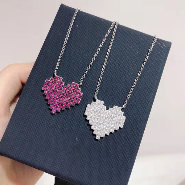 

necklace choker love square diamond designer jewelry locket bangle watches women mens couple fashion wedding party thanksgiving days valenti, Silver