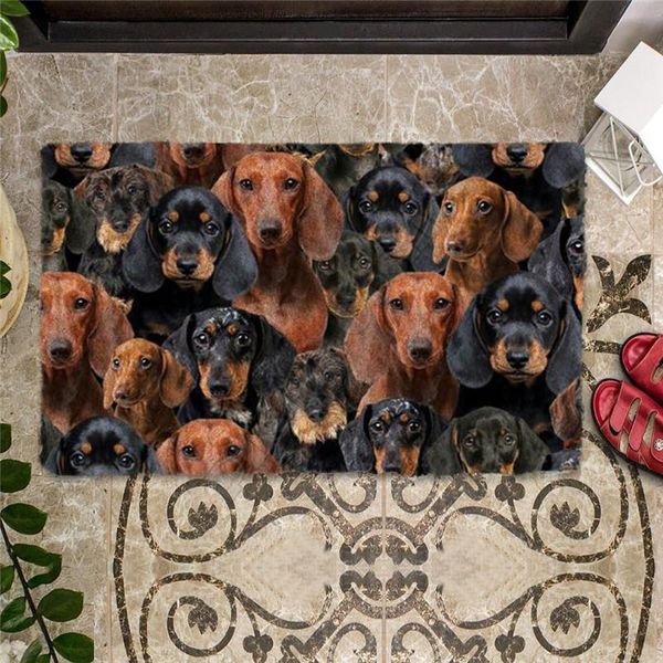 

carpets erugear a bunch of dachshunds doormat custom non slip door floor mats decor porch