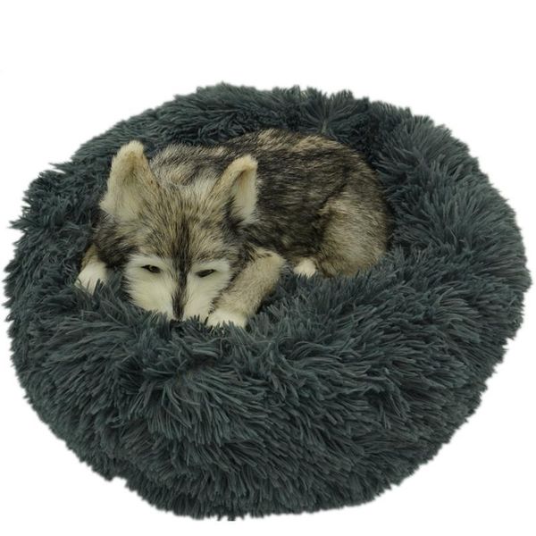 

kennels & pens pet dog bed long plush super soft kennel round house cat for dogs chihuahua big large mat bench supplies